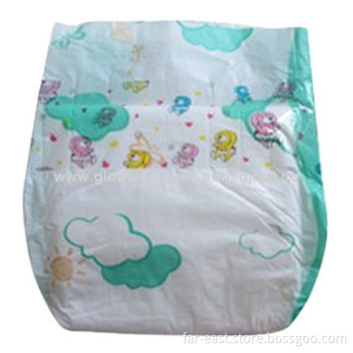 Breathable Baby Diapers with One-side Waist Band, High Absorbency, Hook-and-loop Tape and ADLNew